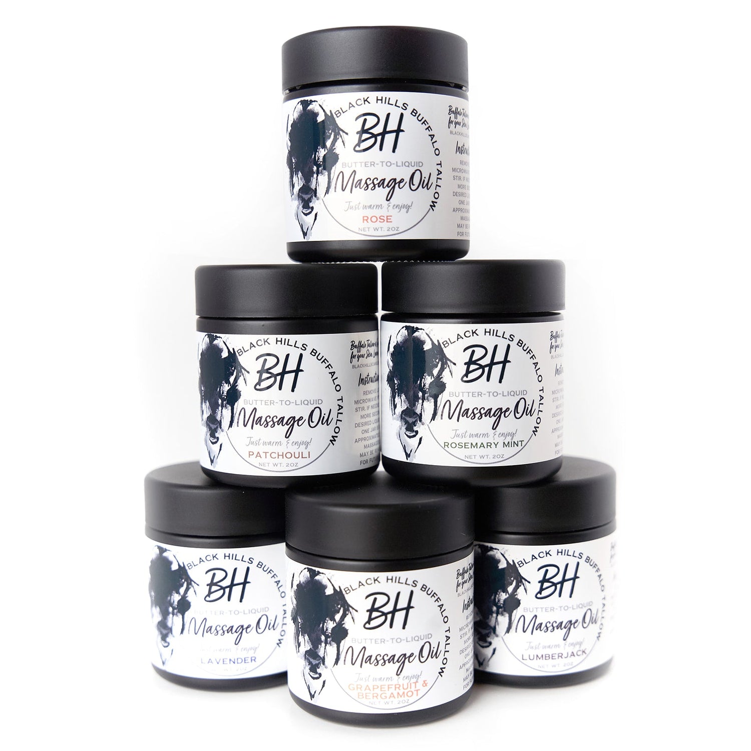 Buffalo Tallow Massage Oils