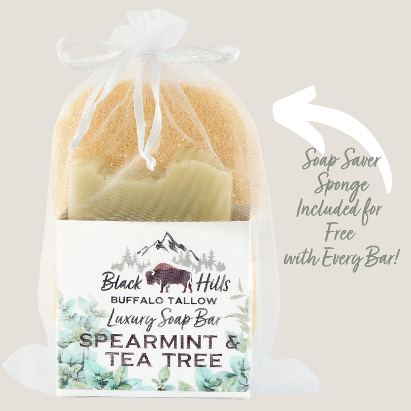 Spearmint & Tea Tree Luxury Buffalo Tallow Soap Bar