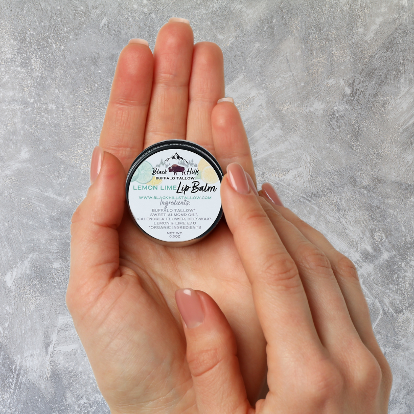 Lemon Lime Buffalo Tallow Lip Balm