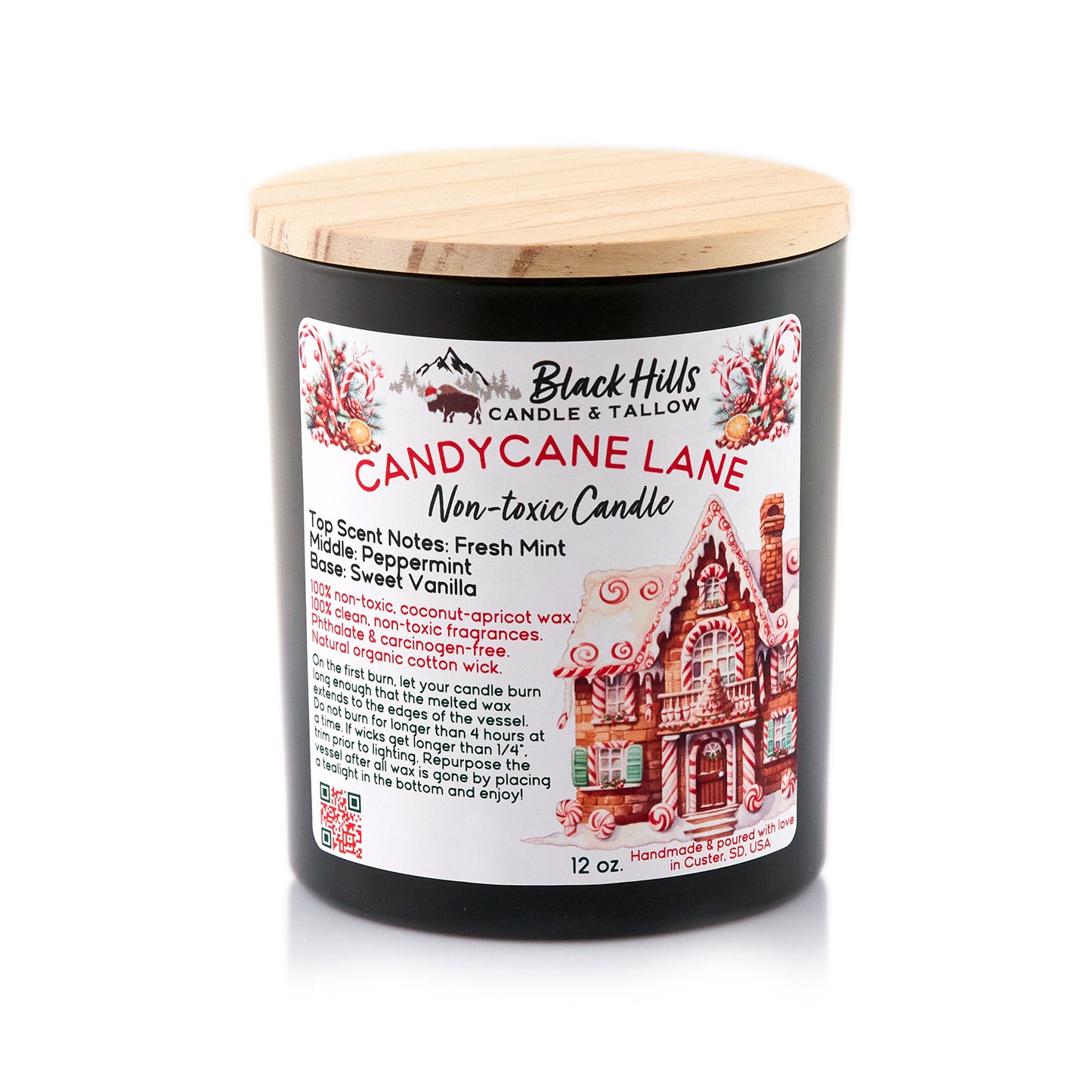 Candycane Lane Clean-burning Candle