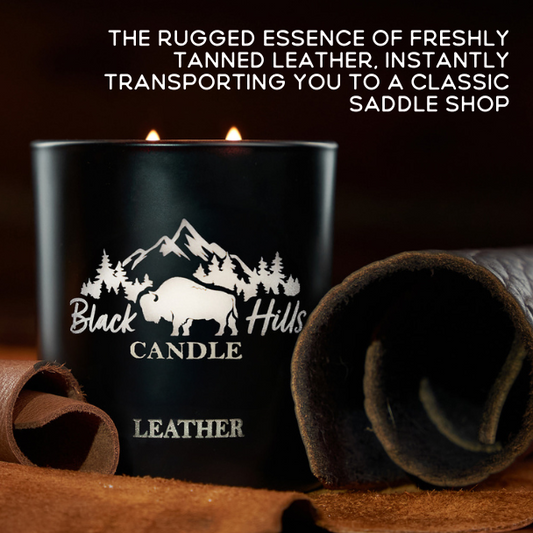 Leather Non-toxic Candle