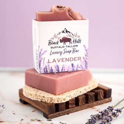 Lavender Luxury Buffalo Tallow Soap Bar