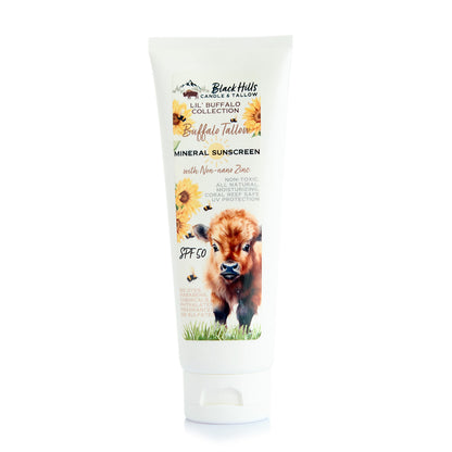 Lil' Buffalo Non-toxic Sunscreen with Buffalo Tallow & Non-nano Zinc Oxide 3.25oz