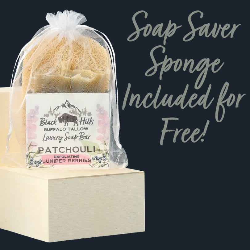 Exfoliating Patchouli Luxury Buffalo Tallow Soap Bar