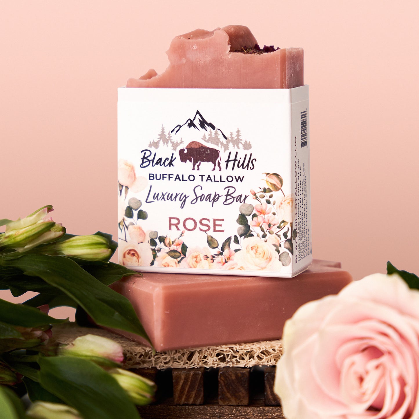 Rose Luxury Buffalo Tallow Soap Bar