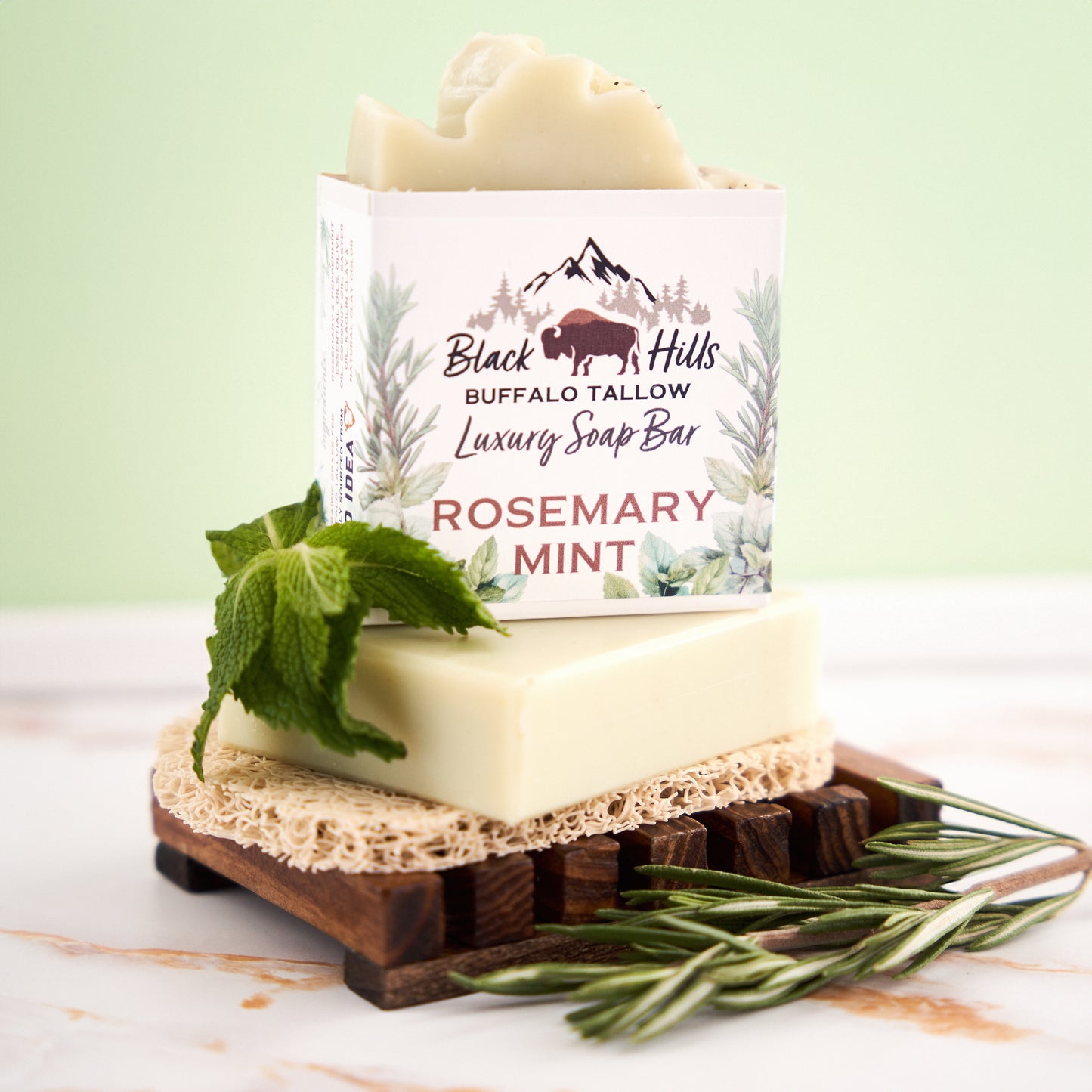 Rosemary Mint Luxury Buffalo Tallow Soap Bar