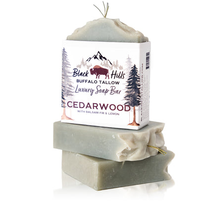 Cedarwood Luxury Buffalo Tallow Soap Bar