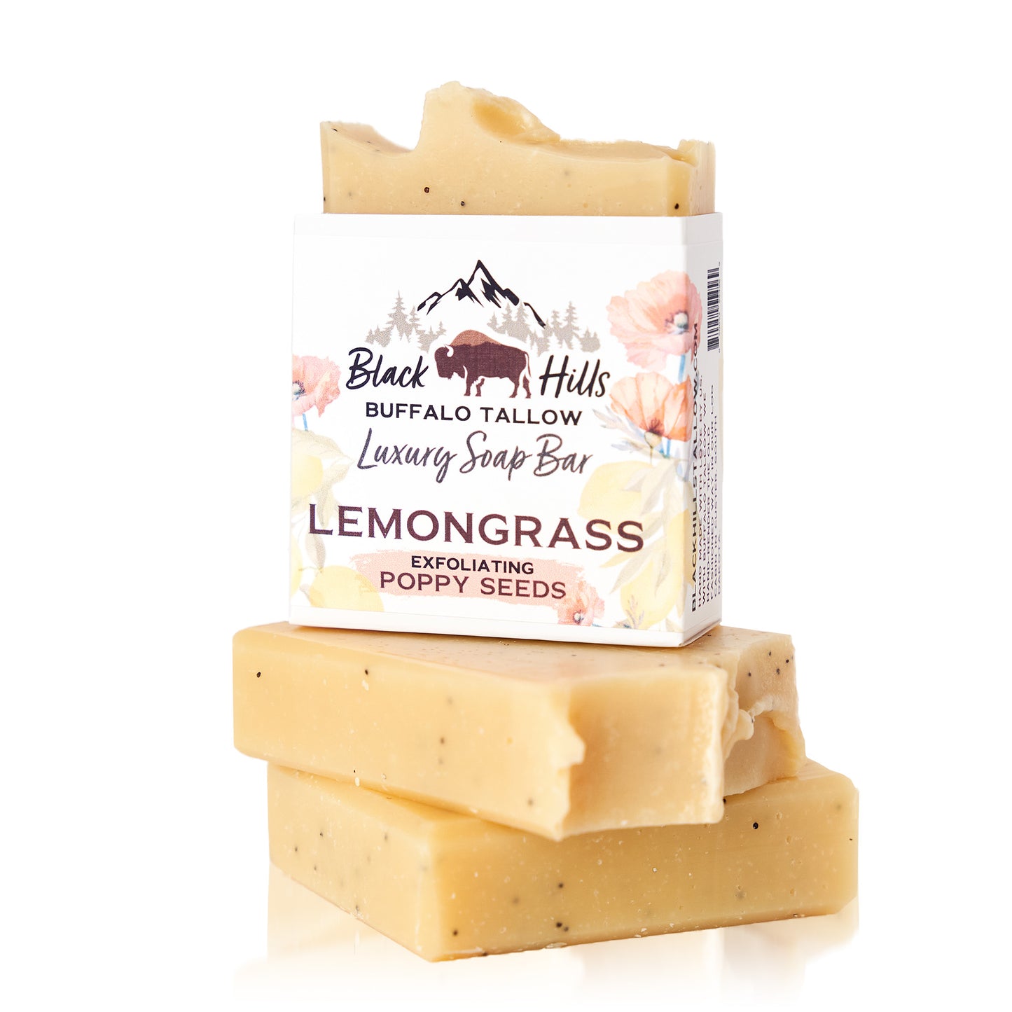 Exfoliating Lemongrass Luxury Buffalo Tallow Soap Bar