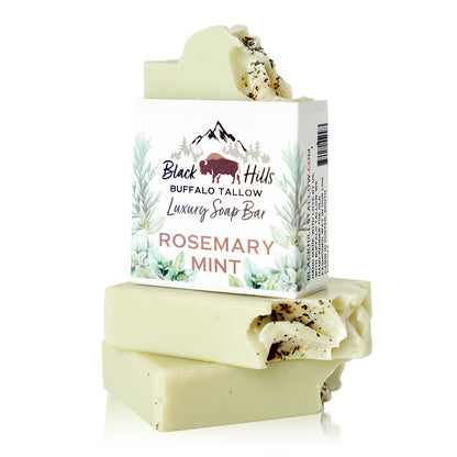 Rosemary Mint Luxury Buffalo Tallow Soap Bar