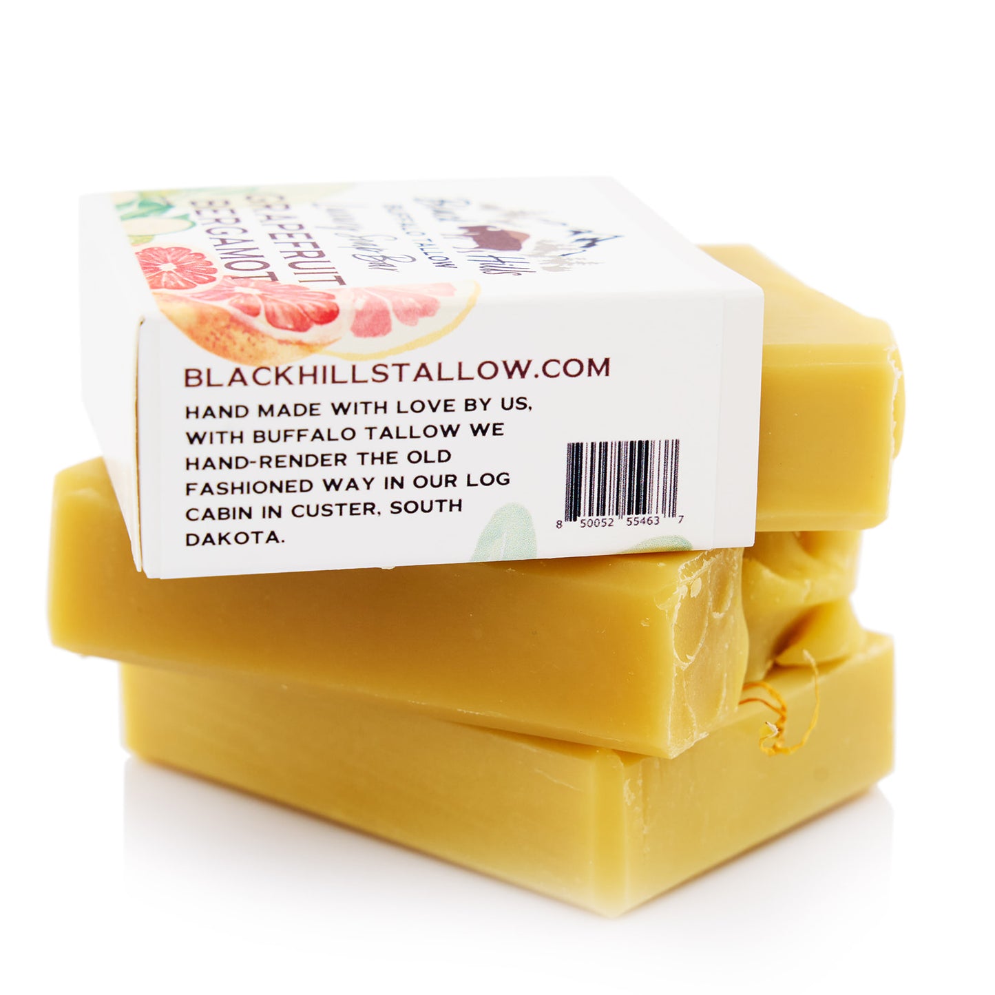 Grapefruit Bergamot Luxury Buffalo Tallow Soap Bar