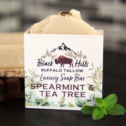 Spearmint & Tea Tree Luxury Buffalo Tallow Soap Bar