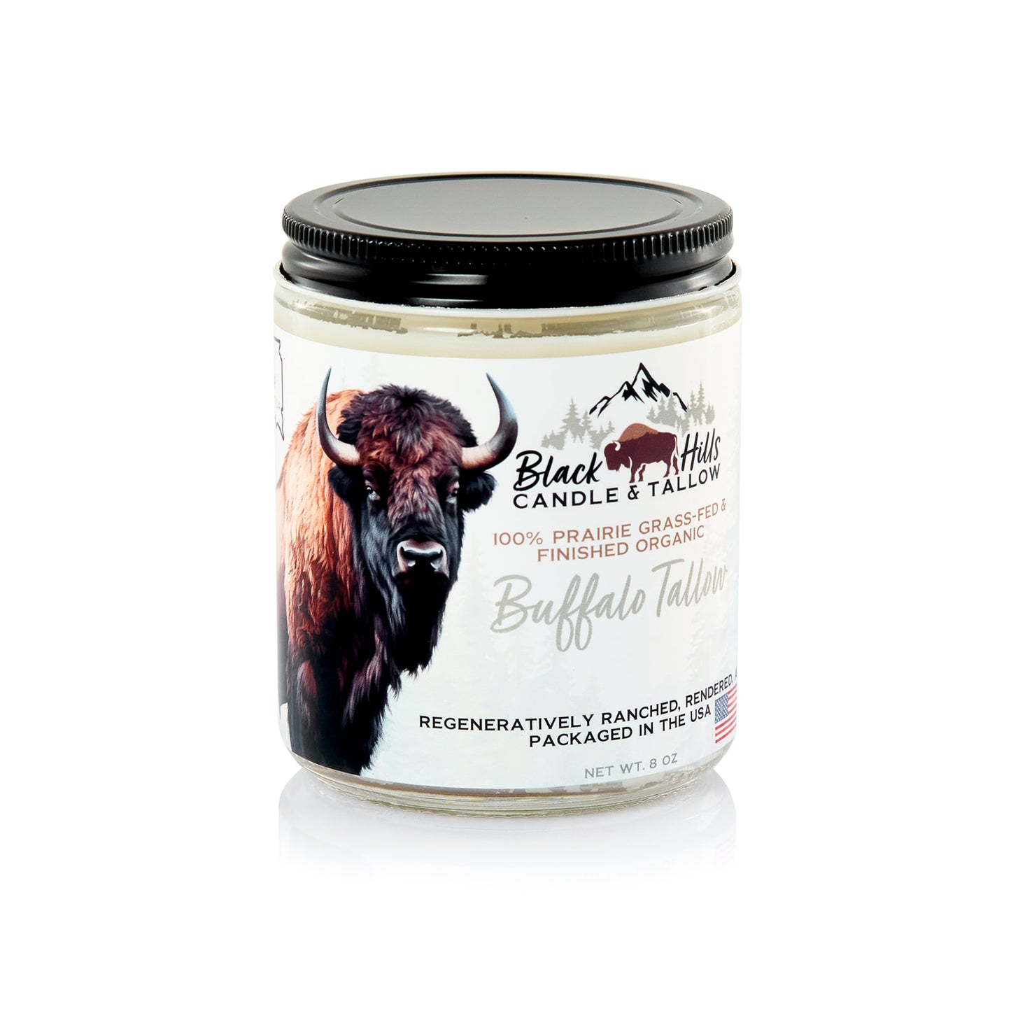 Organic Cooking Buffalo Tallow, 8oz
