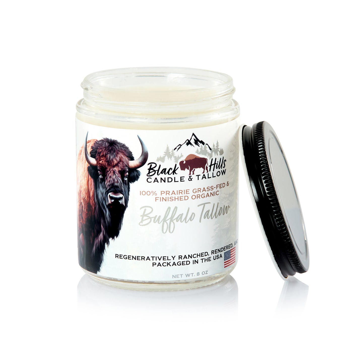 Organic Cooking Buffalo Tallow, 8oz
