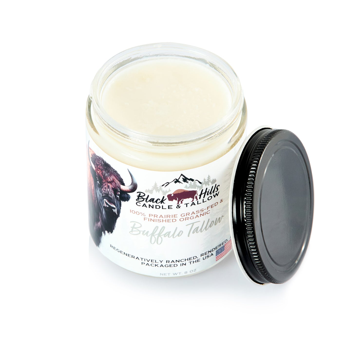 Organic Cooking Buffalo Tallow, 8oz